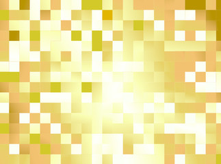 Golden Abstract Shiny Golden Pixilated Background