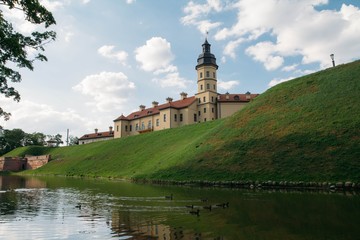 Fototapeta na wymiar Belarus. Nesvizh. Nesvizh castle of the Radziwill family.