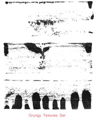 Grungy hand made texture over white background. Elements for your work and design. Eps10