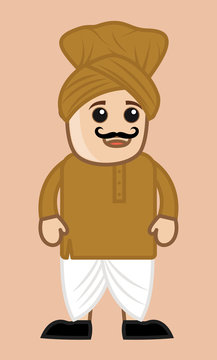 Cartoon Farmer jaat gujjar clip-art Character