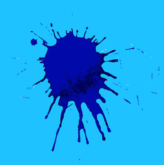 Blue Paint Splash