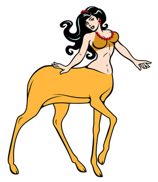 Beautiful girl-centaur