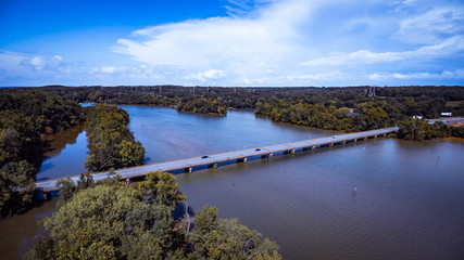 Fototapeta na wymiar Bridge Over The River