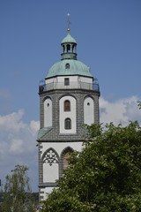 Fototapeta na wymiar Turm der Meissener Frauenkirche