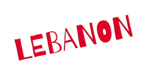 Lebanon rubber stamp. Grunge design with dust scratches. Effects can be easily removed for a clean, crisp look. Color is easily changed.