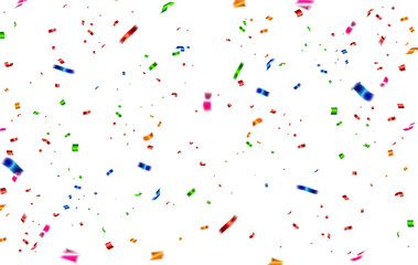 Celebration carnival. Bright colorful vector confetti background.