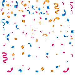 Celebration carnival. Bright colorful vector confetti background.