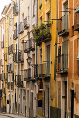 Fototapeta na wymiar Typical street of Cuenca, Castilla la Mancha