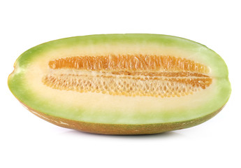 muskmelon isolated on white background