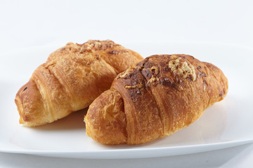 croissant on the white