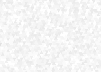 White and grey triangle tile abstract background. Vector