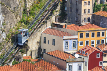 Oporto old lift in Portugal