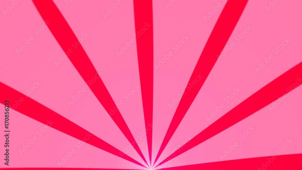 Poster abstract background with animation of sun beams. retro radial background. 3d rendering seamless loop