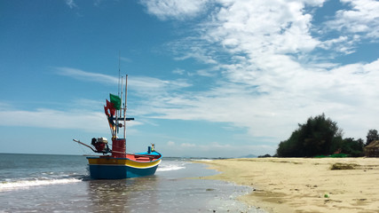 fishing boat on the beach