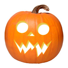 Isolated Halloween pumpkin