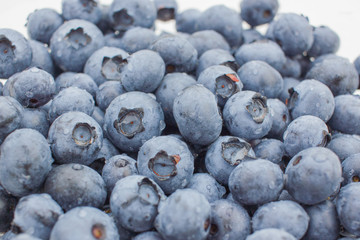 Fresh close up blueberries
