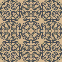 Black and yellow vintage wallpaper
