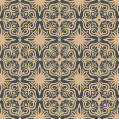 Black and yellow vintage wallpaper