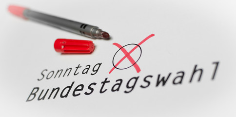 Sonntag Bundestagswahl
