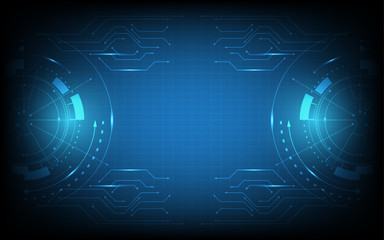 Abstract technology background vector illustration innovation concept