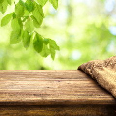 Wooden table background