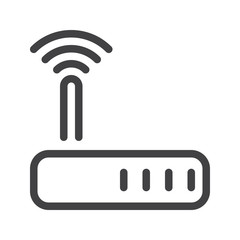Modem line icon