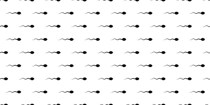 Sperm seamless pattern vector illustration , Sperm to the goal-01
