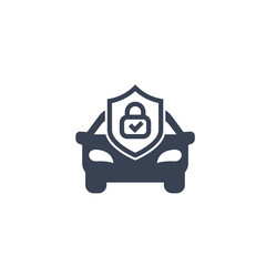 car alarm icon isolated on white