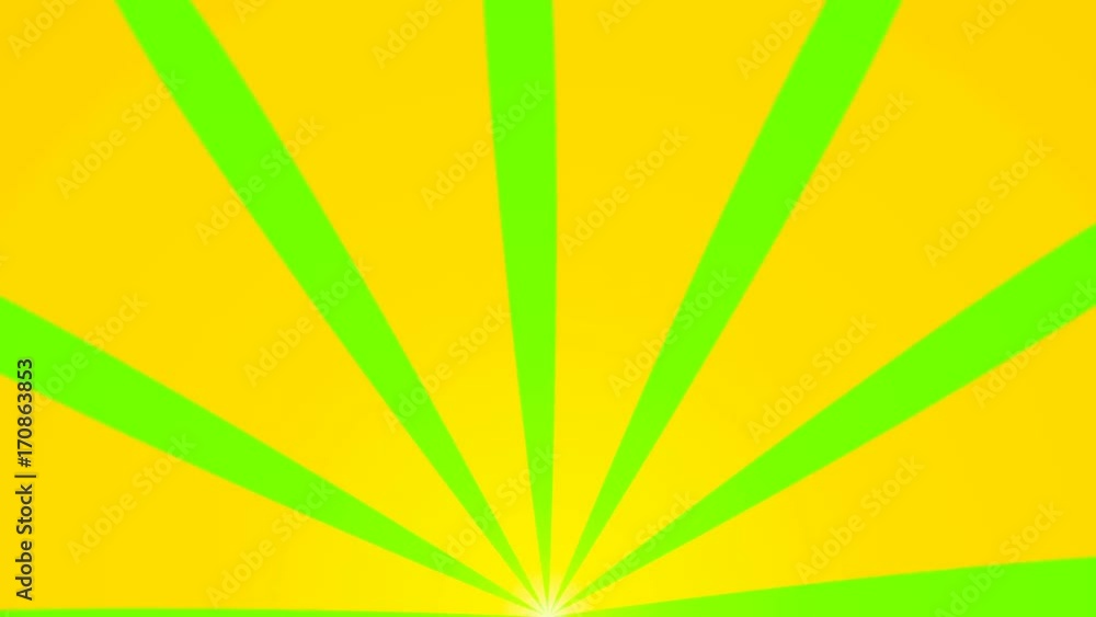 Poster abstract background with animation of sun beams. retro radial background. 3d rendering seamless loop