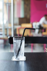 Iced Cold Water on Restaurant Table