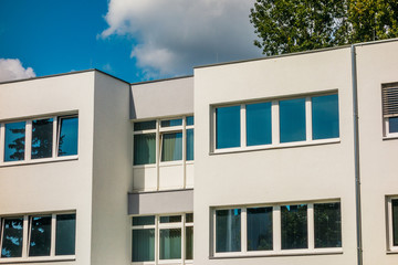 detailed view of typical office building