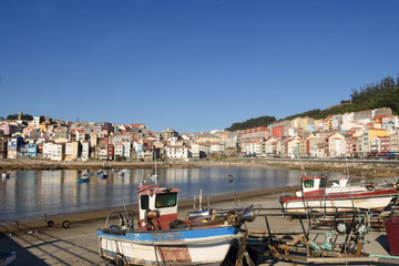 Fototapeta na wymiar View of the fishing village of La Guardia, Pontevedra province, Galicia, Spain