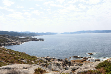 Fototapeta na wymiar Landscape of Udra Cape, Pontevedra province, Galicia, Spain