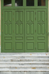 Green Doors and Marble Steps