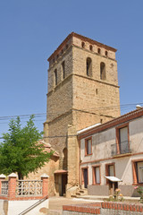 San Pedro church of Saelicies de Mayorga, Valladolid province, Castilla y Leon, Spain