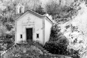 Obraz premium Abandoned Chapel in the Woods