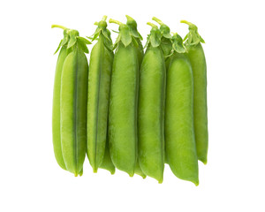 Fresh green peas.