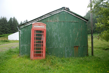 Verlassene Telefonzelle