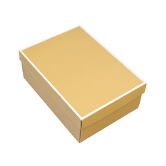 Cardboard box isolated on white background