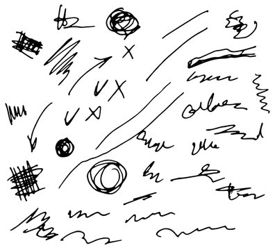 doodle sketchy pen and scrible vector illustration