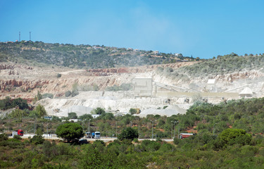 Fototapeta premium Plant for the production of cement and lime.