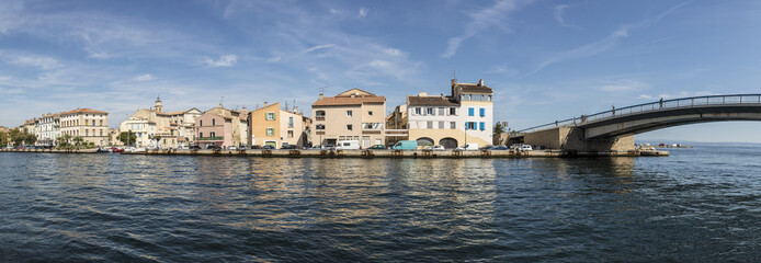 scenic old village of Martigues at the french riviera - obrazy, fototapety, plakaty