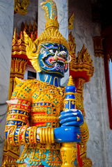 Thai Giant in Temple, the Guardian. 