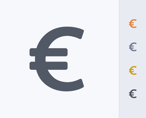 Euro Sign - Carbon Icons. A professional, pixel-perfect icon designed on a 32x32 pixel grid and redesigned on a 16x16 pixel grid for very small sizes.