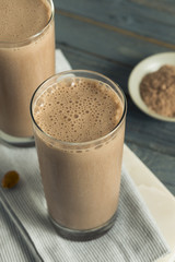 Healthy Homemade Chocolate Protein Shake