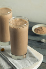 Healthy Homemade Chocolate Protein Shake