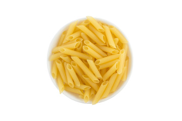Pasta Penne into a bowl
