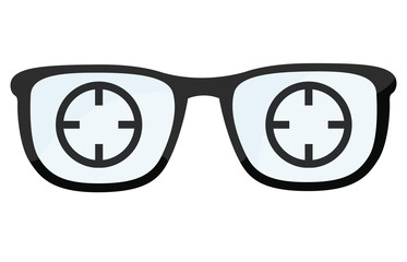 Brillengläser mit Fadenkreuz