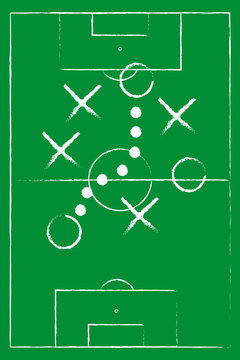 Football strategy signs vector illustration. Football strategy vector