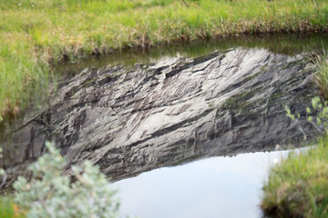 clear water with reflection in Norway